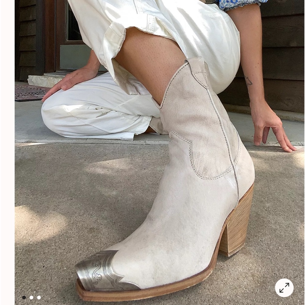 Free People Brayden Western Boot Bone